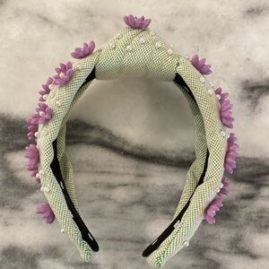 Lele Sadoughi Lavender Petunia Knotted Headband